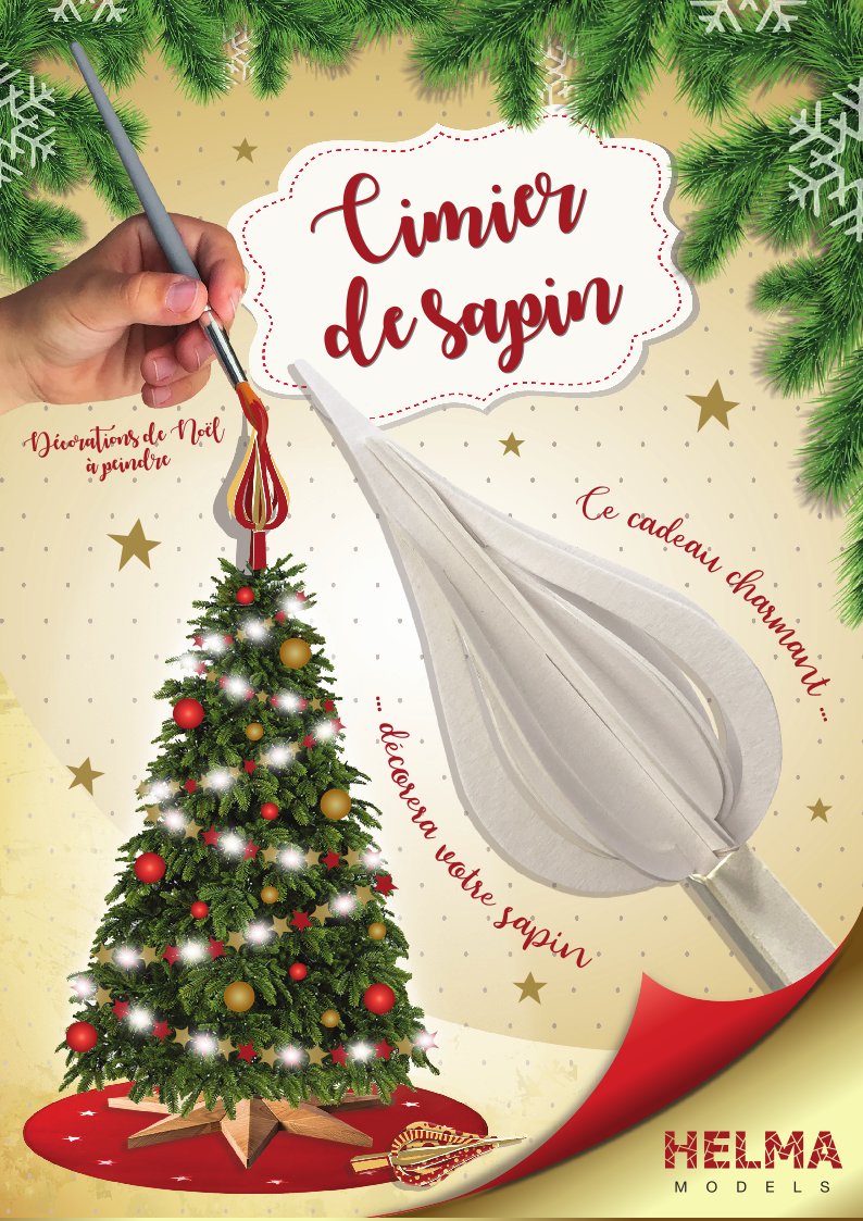 Cimier de Noël sur le sapin